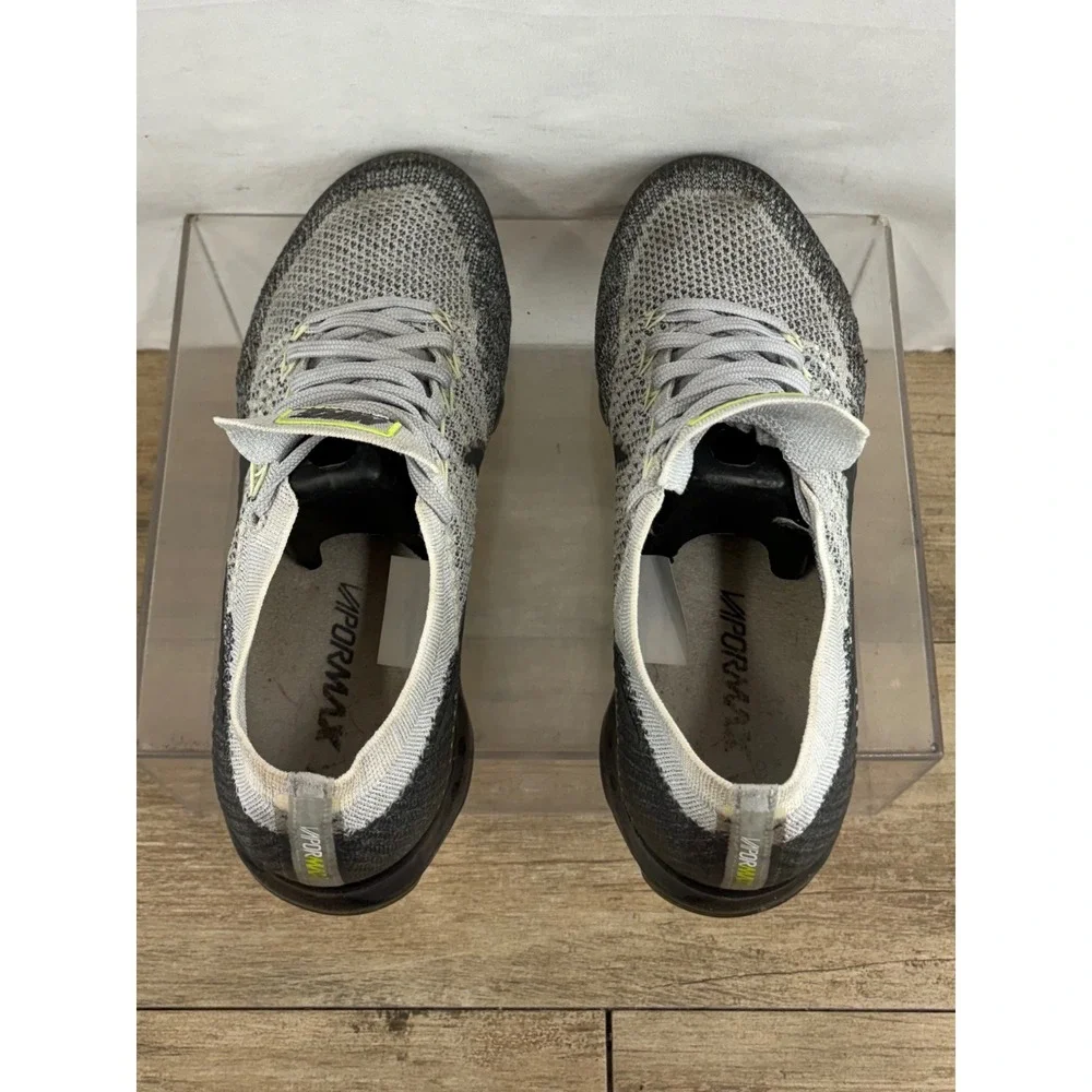 Nike Air VaporMax Flyknit E Pure Platinum Anthracite 922915-002 Mens 9